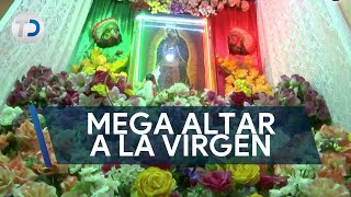 Mujer realiza mega altar para la virgen de Guadalupe [upl. by Epolenep]