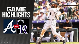 Braves vs Rockies Game Highlights 81124  MLB Highlights [upl. by Atiragram]