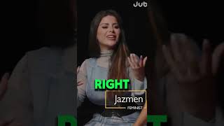 Feminist vs Men Part1 politics maga jubilee feminism masculinity tiktok shorts fy [upl. by Peltz]