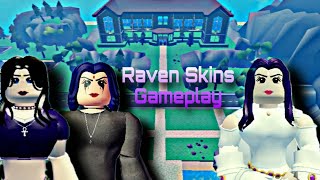 Raven Skins GameplayNo promDiscord serverHeroes online world roblox [upl. by Belshin]