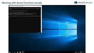 Working with Azure Functions locally [upl. by Favata]