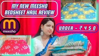 bedsheets  meesho bedsheet haul  cotton bedsheet haul  UNDER  ₹450 [upl. by Zacks]