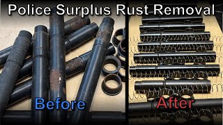 Restoring Rusty Police Surplus Rust Removal [upl. by Leonelle]