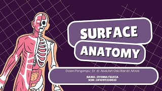 SURFACE ANATOMY  Ivanna Felicia  DokterAbdullahOski [upl. by Atelokin]