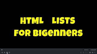 html lists [upl. by Rasla]