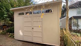 Installation of a Costco Montague 8x12 outdoor shed [upl. by Nahamas480]