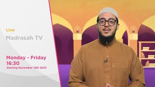 Join Ustaz Hamza Zia Every Evening at 430 PM  Madrasah TV 🌙📚✨ [upl. by Nooj948]