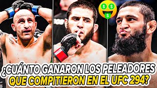 Salarios amp Bonificaciones del UFC 294💰💰💰  ¿Cuánto ganó ISLAM tras su BRUTAL KO sobre VOLKANOVSKI [upl. by Agon]