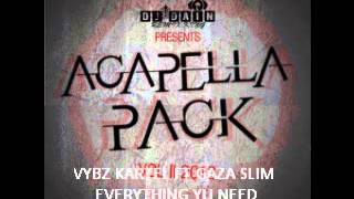 VYBZ KARTEL FT GAZA SLIM EVERYTHING YU NEED ACAPELLA [upl. by Lib]