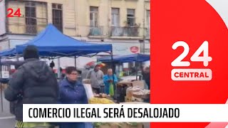 Desalojo de comercio ambulante en mercado Cardonal  24 Horas TVN Chile [upl. by Rengaw]