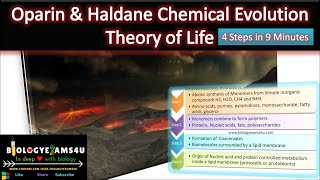 What is OparinHaldane Theory of Chemical Evolution of life Simplified in 4 Steps [upl. by Drusus28]