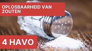 4 havo  Oplosbaarheid van zouten [upl. by Bunnie40]