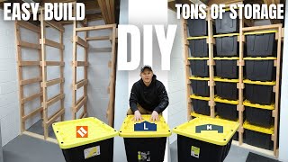 DIY Sliding Tote Storage  Easy Build  Lots of Storage amp Organization [upl. by Atibat]