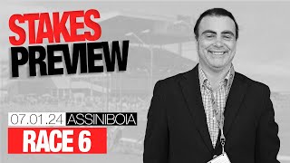 Assiniboia Downs Race 6 Preview  July 1 2024 [upl. by Enailil]