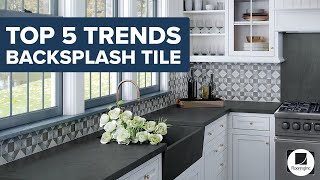 5 Kitchen Backsplash Ideas Top Trends in Wall Tile [upl. by Ennovaj907]