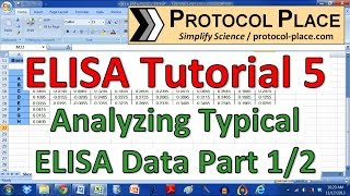 ELISA Tutorial 5 Preparing ELISA Data in Excel for Analysis with GraphPad Prism [upl. by Edd919]