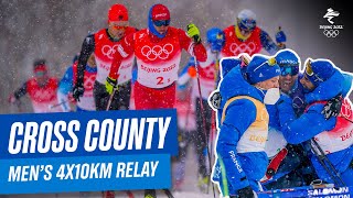 CrossCountry Skiing  Mens 4x10km Relay ClassicFree  Full Replay  Beijing2022 [upl. by Loutitia189]