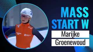 Marijke GROENEWOUD NED  Winner  Mass Start Women  Beijing 2023  SpeedSkating [upl. by Tillford]