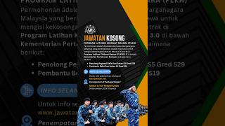 Jawatan Kosong PLKN 30 Tarikh tutup 14 November 2024 Info selanjutnya layari wwwjawatannet [upl. by Salvadore892]