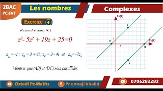 Nombres complexes 2 bac exercice 4 [upl. by Nosahc]