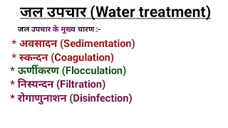 Treatment of water sedimentation coagulation flocculation filtration disinfection [upl. by Umeko]