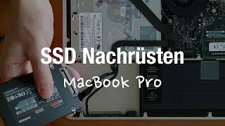 Apple MacBook Pro 2011 SSD Nachrüsten Tauschen Einbauen Wechseln [upl. by Boyes]