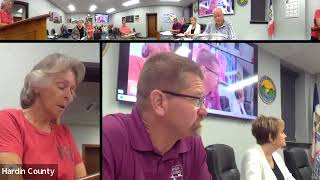 Hardin County Board of Supervisors Meeting 08202024 [upl. by Lennox]