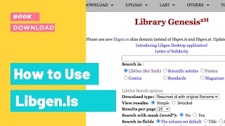 How to download any Book Using Libgen [upl. by Eivi]