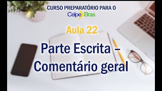 aula 22 CELPEBRAS  PARTE ESCRITA [upl. by Bush]