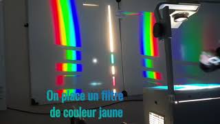 synthèse soustractive ou influence de filtres colorés sur la lumière blanche [upl. by Ociram9]