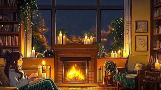 Happiness is homemade  Lofi chill beats with fireplace to relaxstudy to lofi hip hop beats [upl. by Bunder]