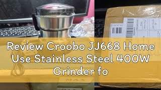 Review Croobo JJ668 Home Use Stainless Steel 400W Grinder food blender Maker Grinding Milling spice [upl. by Lemcke4]