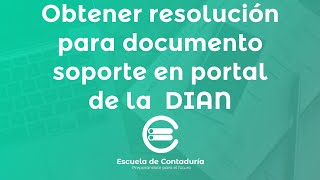 Sacar Resolucion Documento Soporte DIAN [upl. by Ivo]