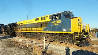 Csx trains ft Csxt 1900 Bham AL 111524 [upl. by Sheena]