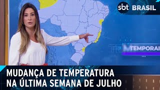 Semana começa com mudança de temperatura no sudeste  SBT Brasil 290724 [upl. by Duwalt]