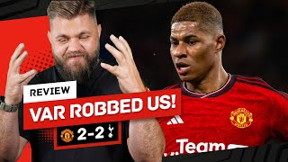 Sick of these referees Man Utd 22 Spurs Reaction [upl. by Orecul]