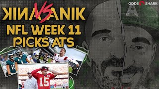 ANIK vs ANIK NFL WEEK 11 PICKS ATS  BILLS vs CHIEFS  JON ANIK vs JASON ANIK [upl. by Diamond]