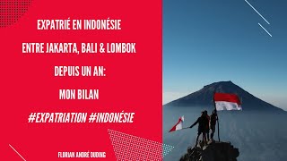 EXPATRIE en Indonésie entre Jakarta BALI et LOMBOK depuis un an LE BILAN expatriation indonésie [upl. by Irtemed]