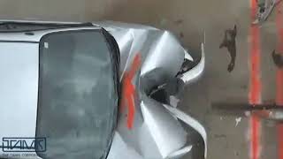 C40 Bollard Crash Test [upl. by Akierdna]