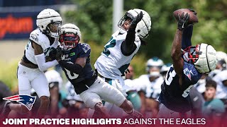 🔥 New England Patriots and Philadelphia Eagles Joint Practice Highlights 2024 [upl. by Zealand]