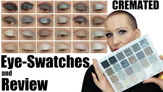 Jeffree Star CREMATED Palette  EYE SWATCHES and Review [upl. by Attenauqa767]