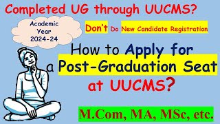 How to do PG New Candidate Registration  PG Application 2024 25 [upl. by Micheil271]