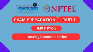 Analog Communication Part 1  NPTEL Exam Series 2024  MYSWAYAM nptel2024 NPTEL myswayam [upl. by Abigale]