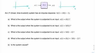 Examples Properties of LTI system impulse response [upl. by Dira]