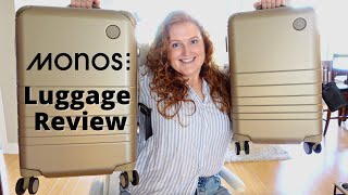 Monos Hybrid Luggage Review  Carryon vs Carryon Plus Discount Code [upl. by Eenal]