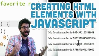 82 Creating HTML Elements with JavaScript  p5js Tutorial [upl. by Gnoc936]