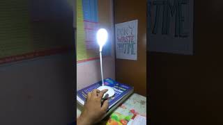 Table lamp for studyRechargeable Table Lamp 🔥 rpfconstable2024 rpfsi motivation study ssccgl [upl. by Eahcim]