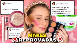 MAKE com os PRODUTOS REPROVADOS por VOCÊS [upl. by Ahsert]