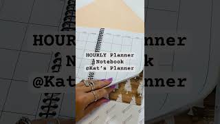 HOURLY Planner Notebook katsplannerbycatianalugo4985 hourlyplanner handmade smallbusiness [upl. by Ayidan29]