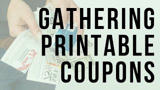 Real Extreme Couponing Gathering Printable Coupons [upl. by Celene892]